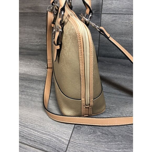 Giani Bernini | Saffiano Dome Satchel (Champagne) - Picture 2 of 6